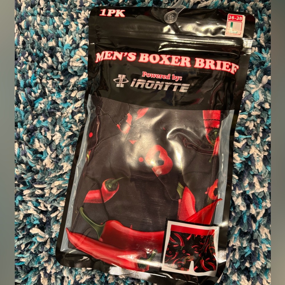 Men's Black and Red Hot Chili Peppers Boxer Briefs